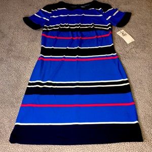 American Living Short Sleeve Striped Dress 💙🤍❤️NWT